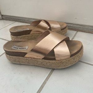 Steve Madden espadrille flatform sandals